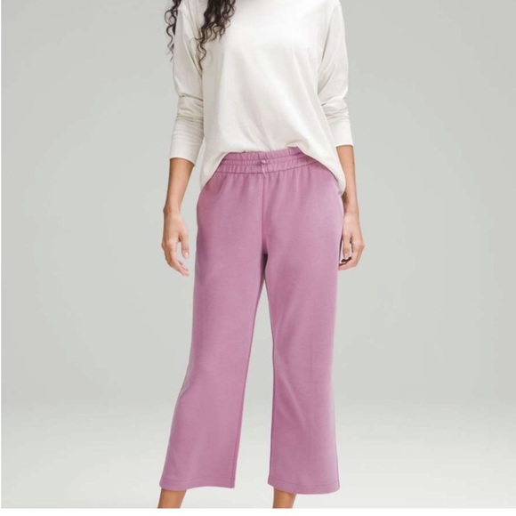 lululemon athletica Pants - Lululemon Softstreme High-Rise Straight Leg Cropped Pant Velvet Dust size 10